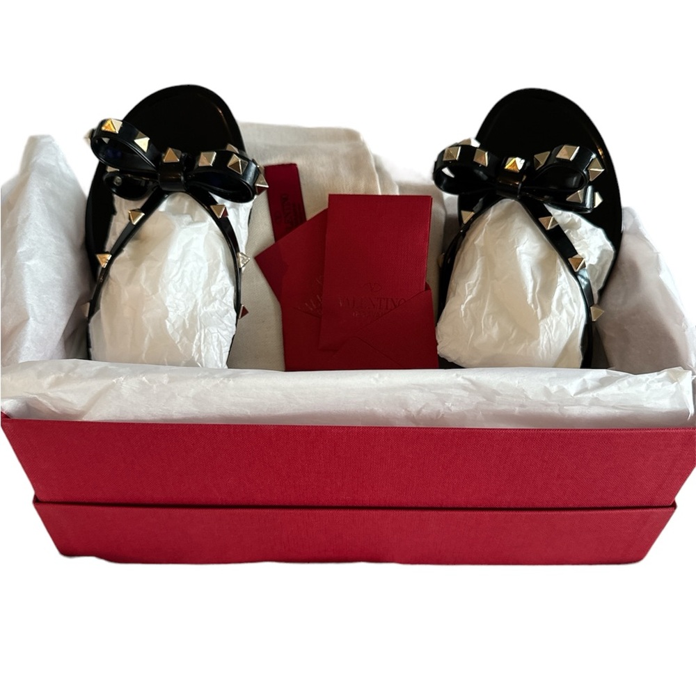 VALENTINO GARAVANI ROCKSTUD SANDLE IN BLACK - Picture 4 of 5